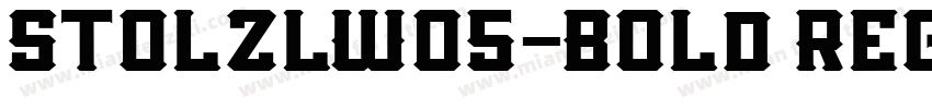 StolzlW05-Bold Regul字体转换